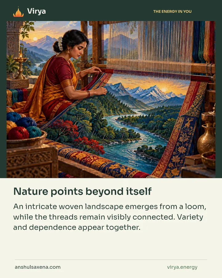 Nature points beyond itself, card 4 of 7