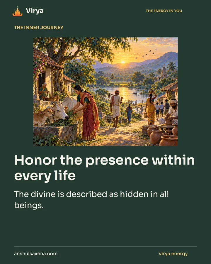 Honor the presence within every life, card 1 of 7