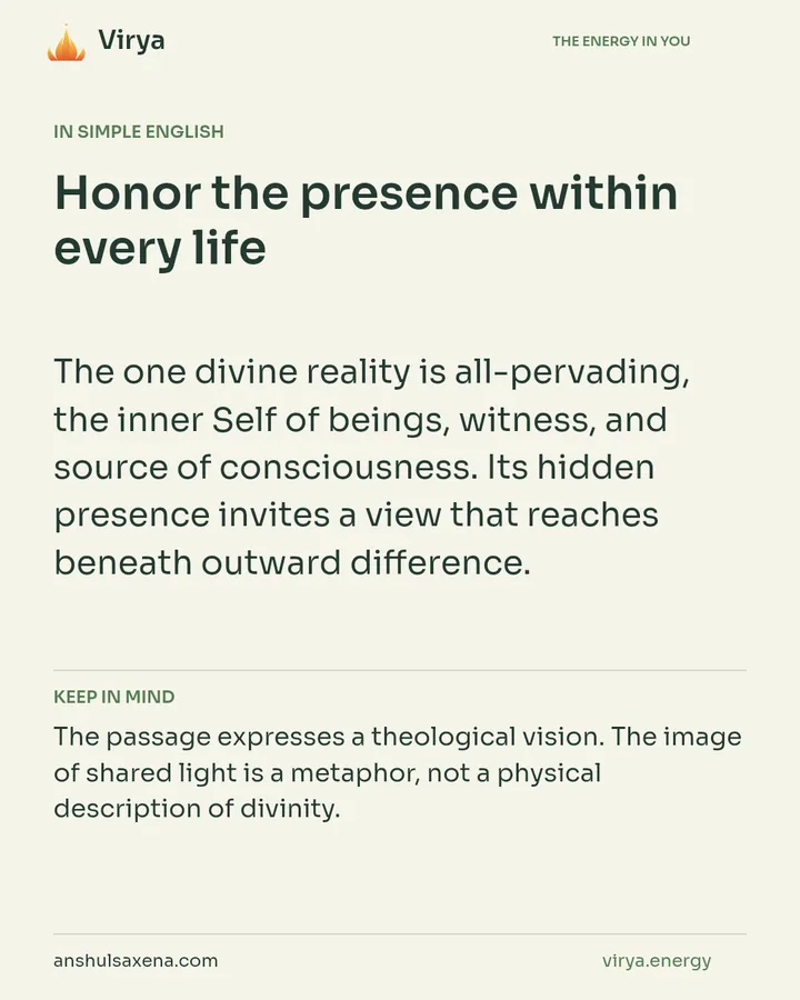 Honor the presence within every life, card 3 of 7