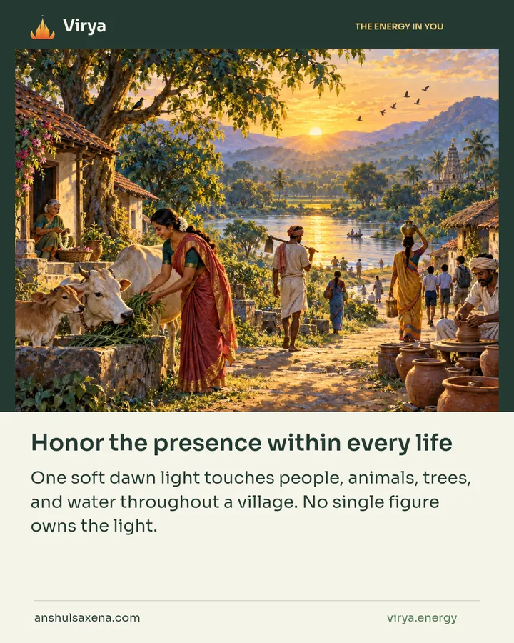 Honor the presence within every life, card 4 of 7