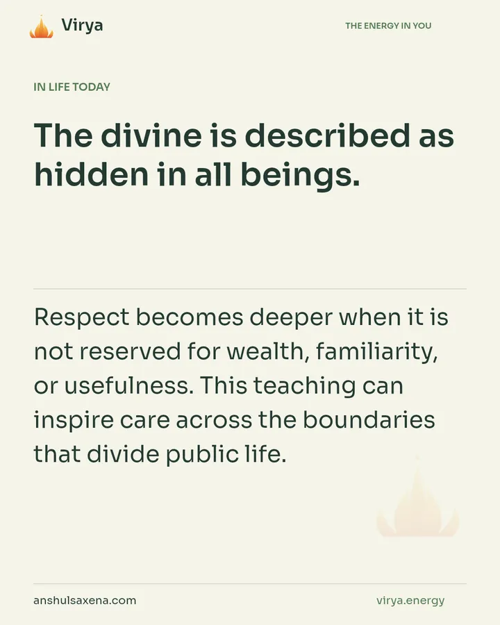 Honor the presence within every life, card 5 of 7