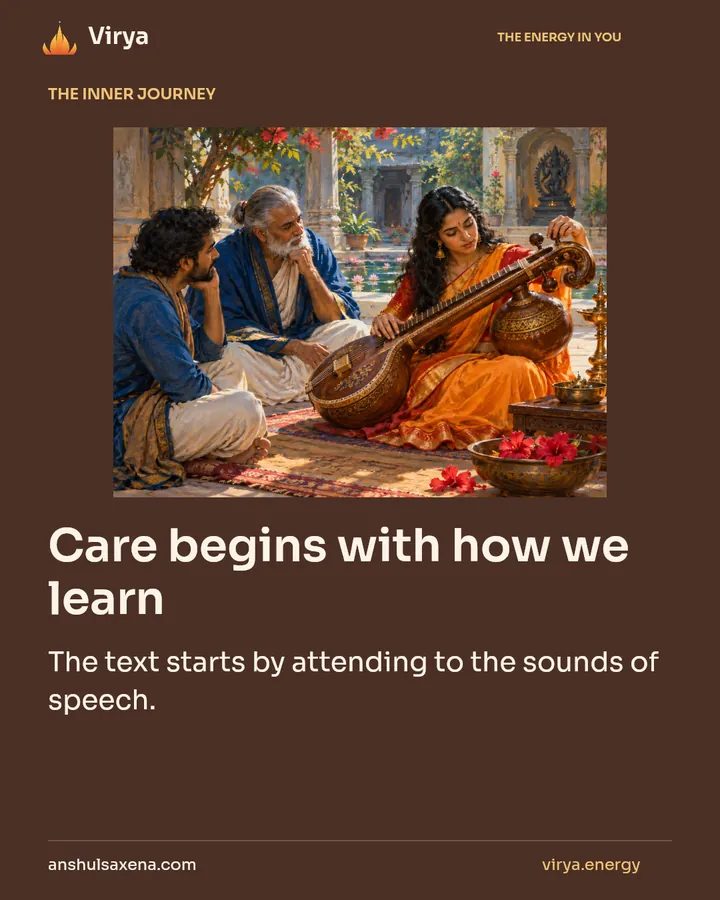 Care begins with how we learn, card 1 of 7