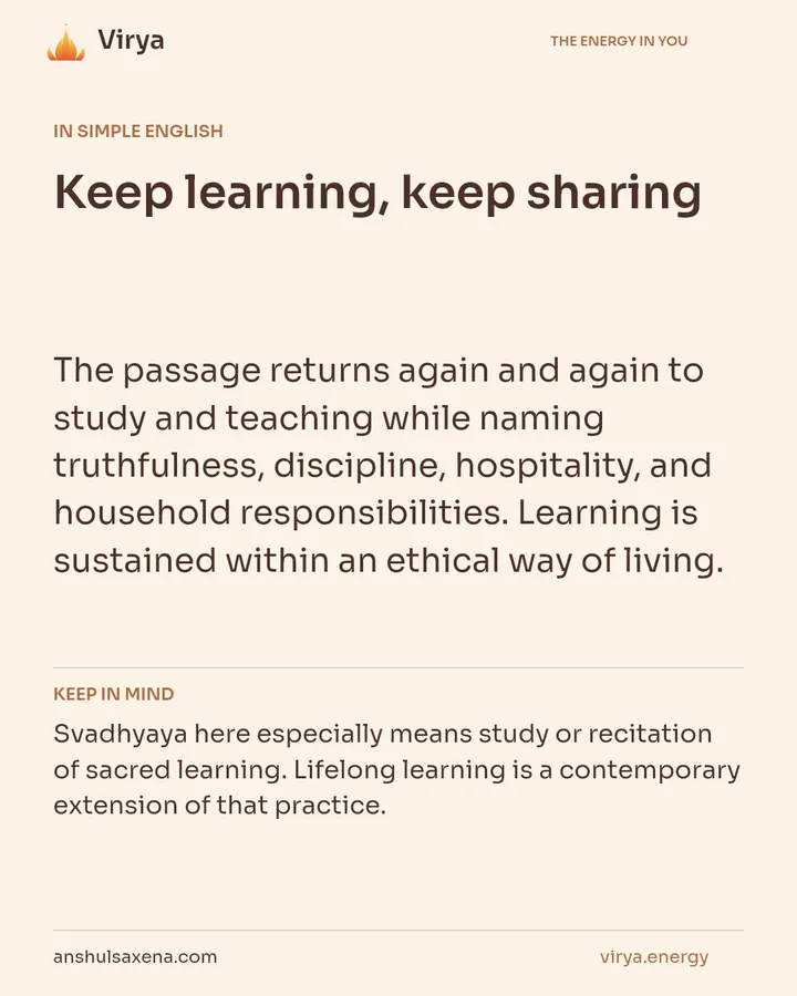 Keep learning, keep sharing, card 3 of 7