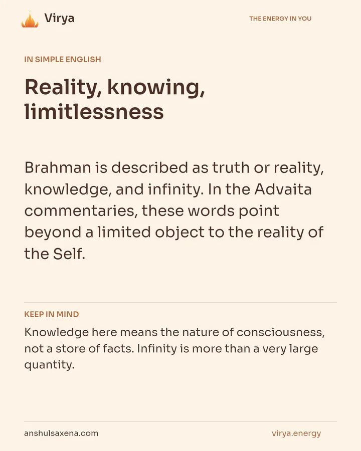 Reality, knowing, limitlessness, card 3 of 7