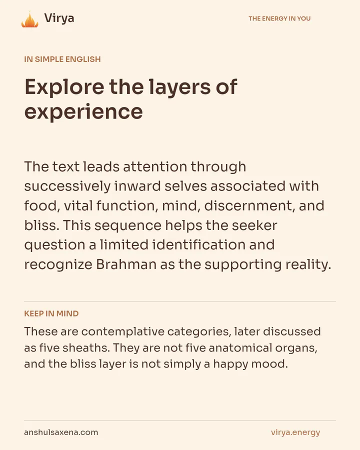 Explore the layers of experience, card 3 of 7