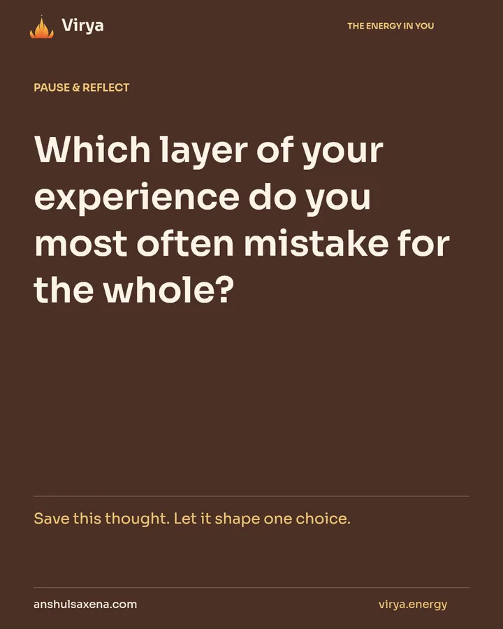 Explore the layers of experience, card 7 of 7