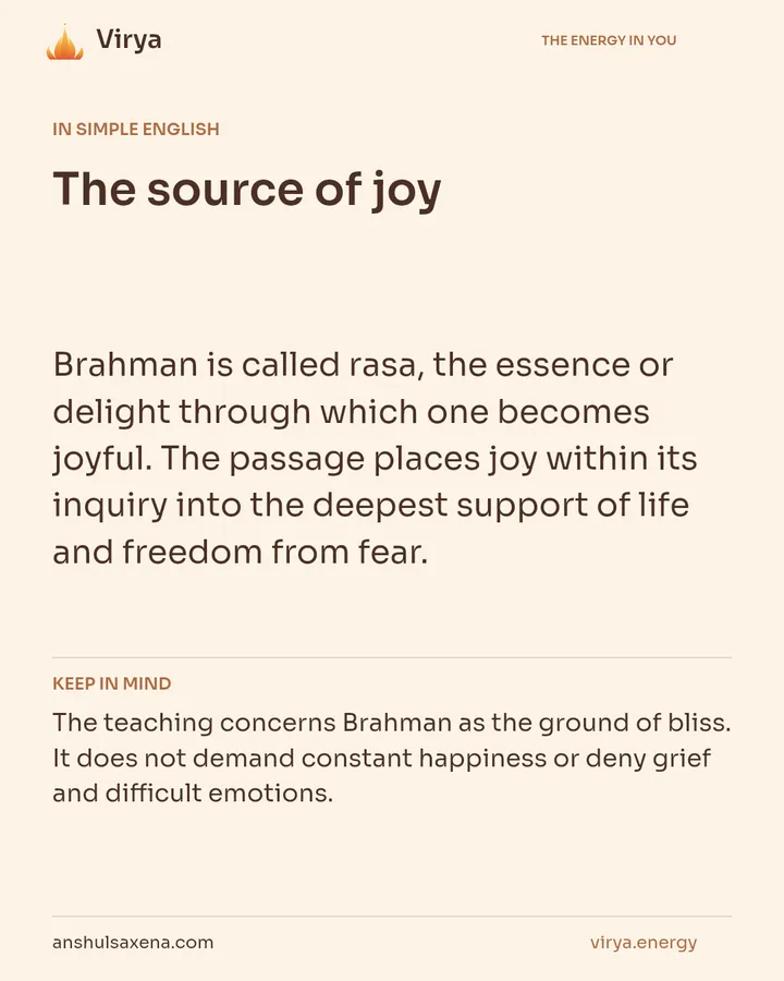 The source of joy, card 3 of 7