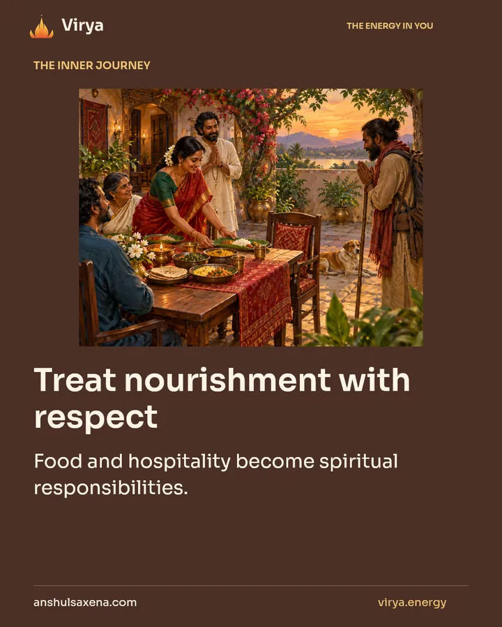 Treat nourishment with respect, card 1 of 7
