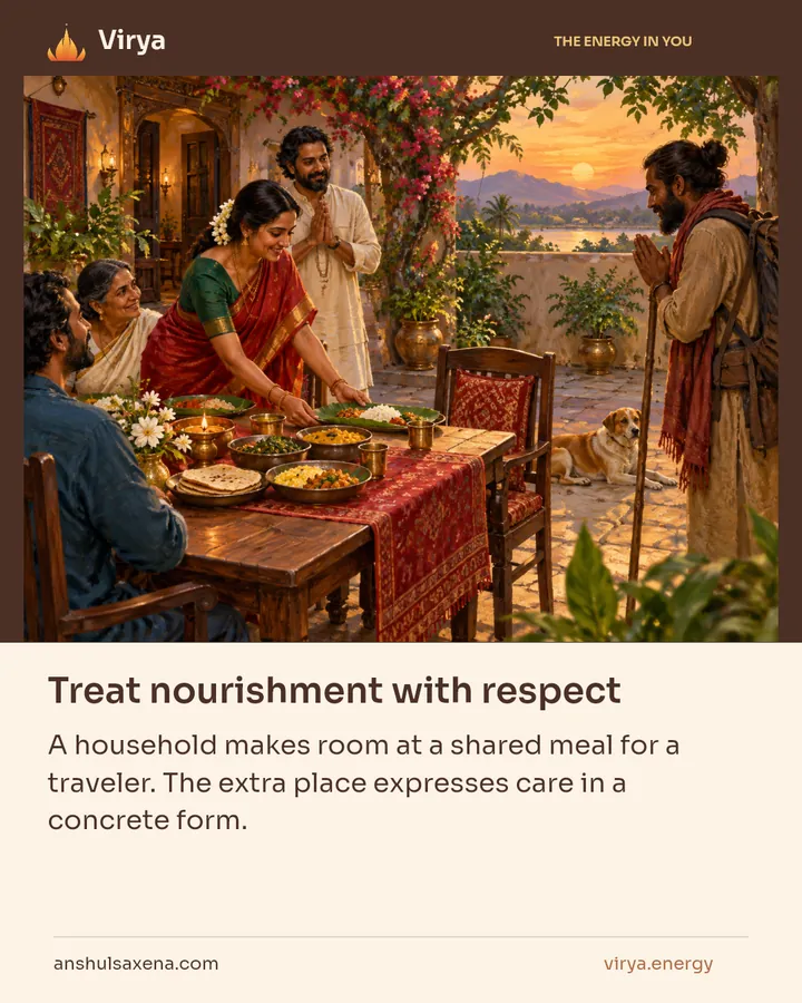 Treat nourishment with respect, card 4 of 7
