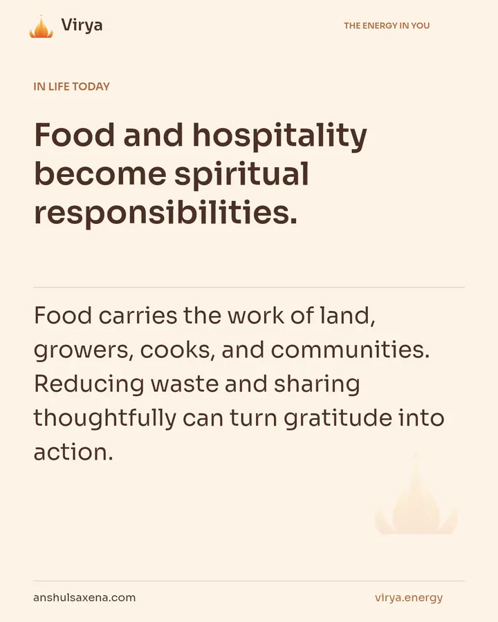 Treat nourishment with respect, card 5 of 7