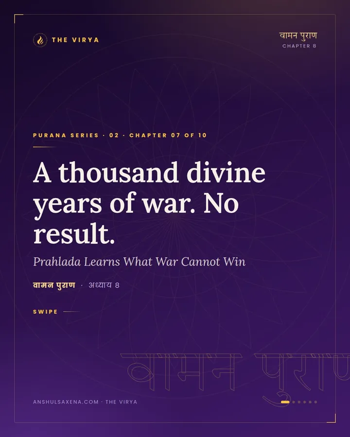 Prahlada Learns What War Cannot Win, card 1 of 6