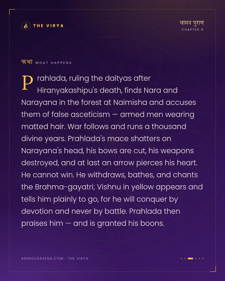 Prahlada Learns What War Cannot Win, card 3 of 6