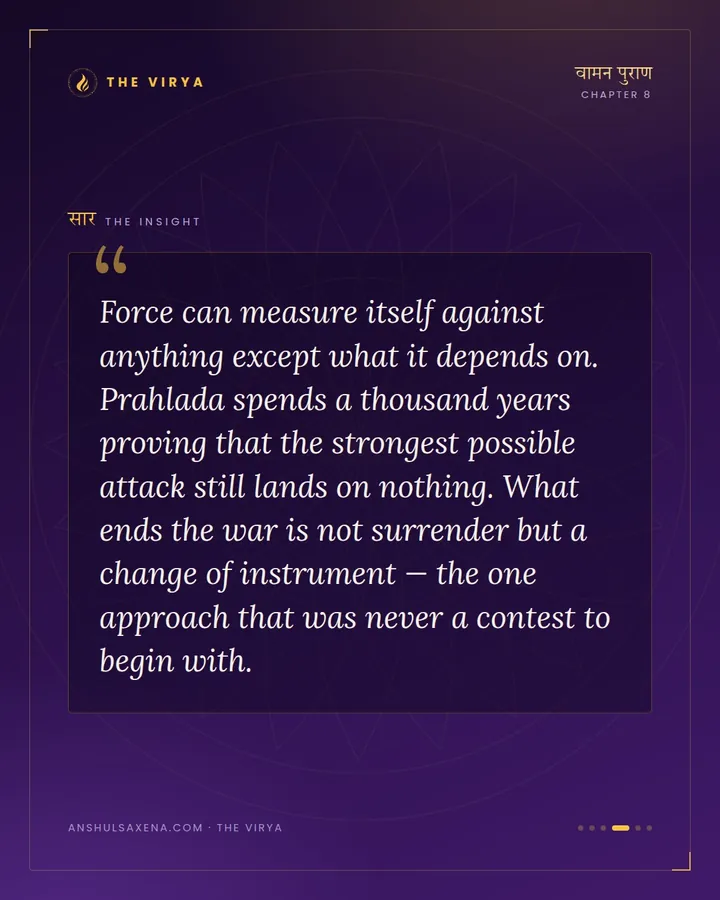 Prahlada Learns What War Cannot Win, card 4 of 6