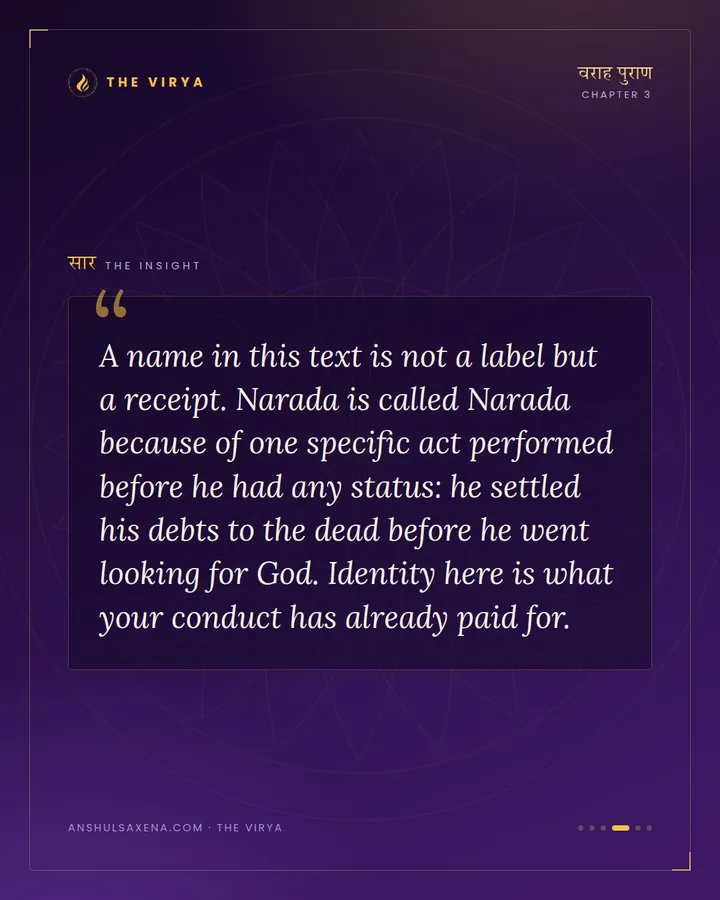 How Narada Earned His Name, card 4 of 6