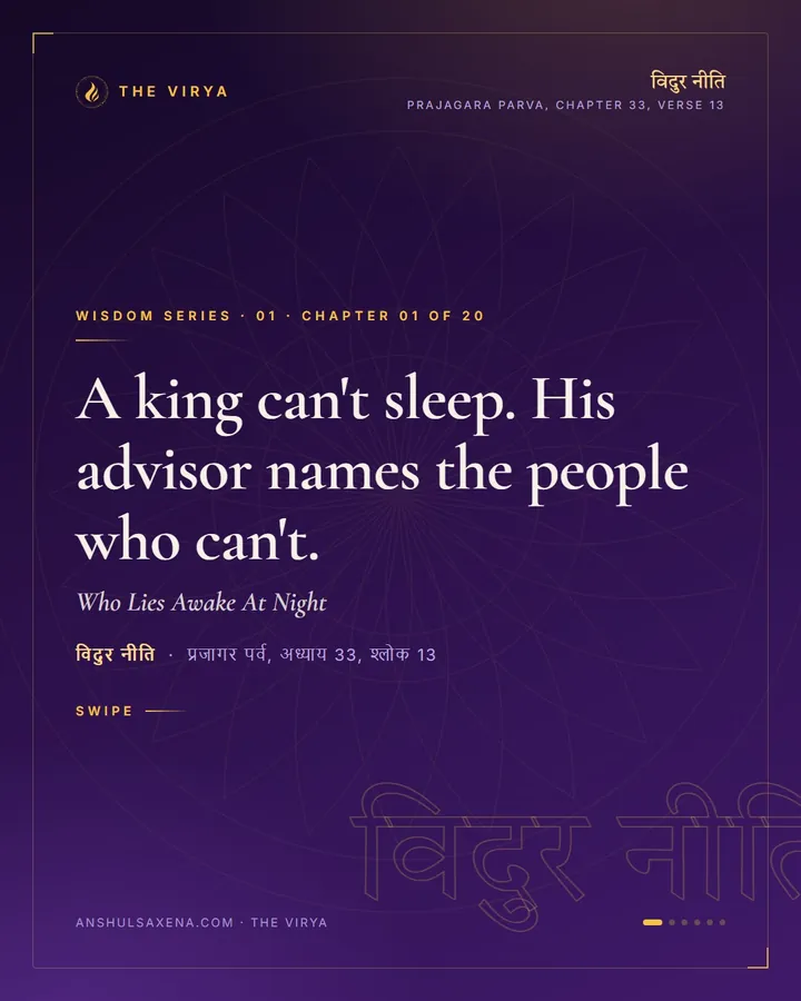 Who Lies Awake At Night, card 1 of 6
