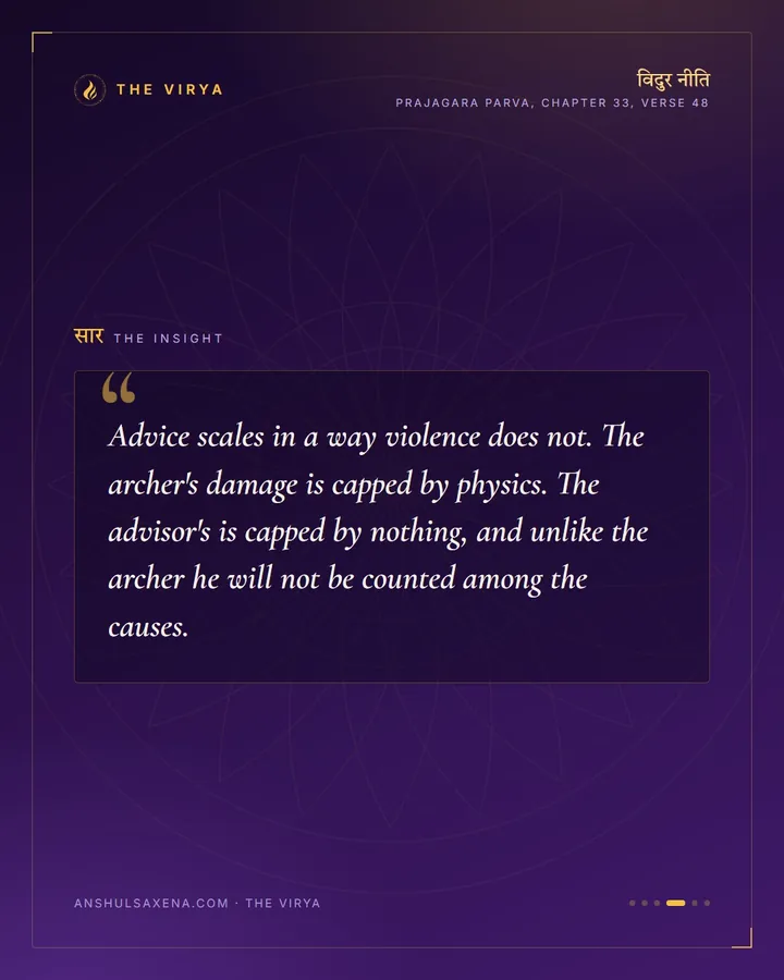 The Arrow And The Counsel, card 4 of 6