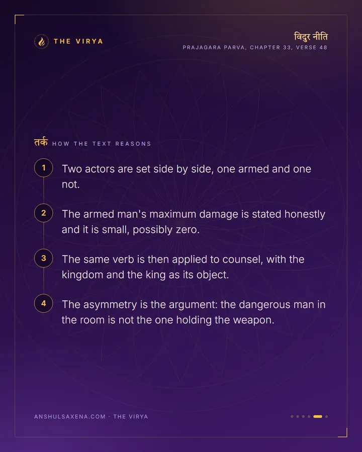 The Arrow And The Counsel, card 5 of 6