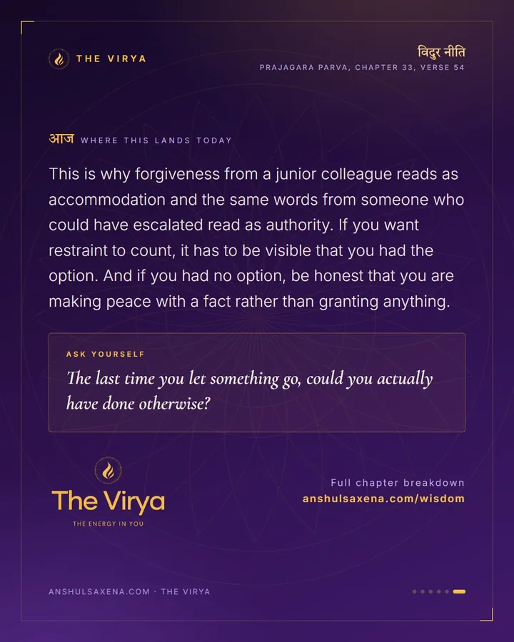 The Weak Man's Virtue, The Strong Man's Ornament, card 6 of 6
