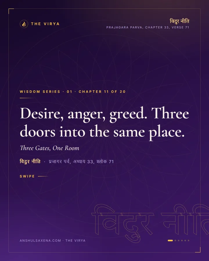 Three Gates, One Room, card 1 of 6