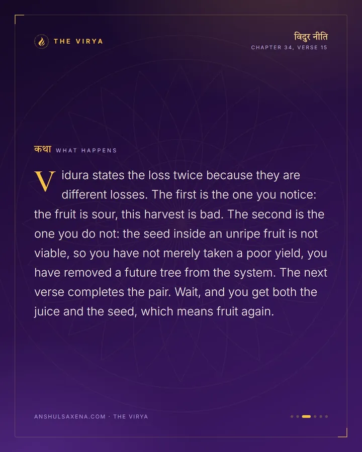 The Unripe Fruit, card 3 of 6