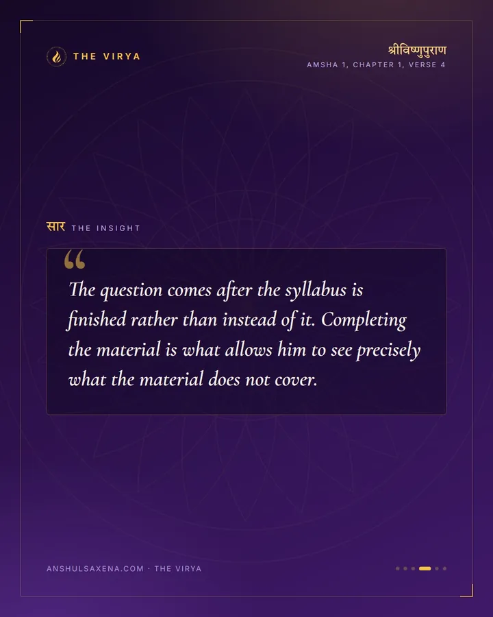 The Question The Book Was Written To Answer, card 4 of 6