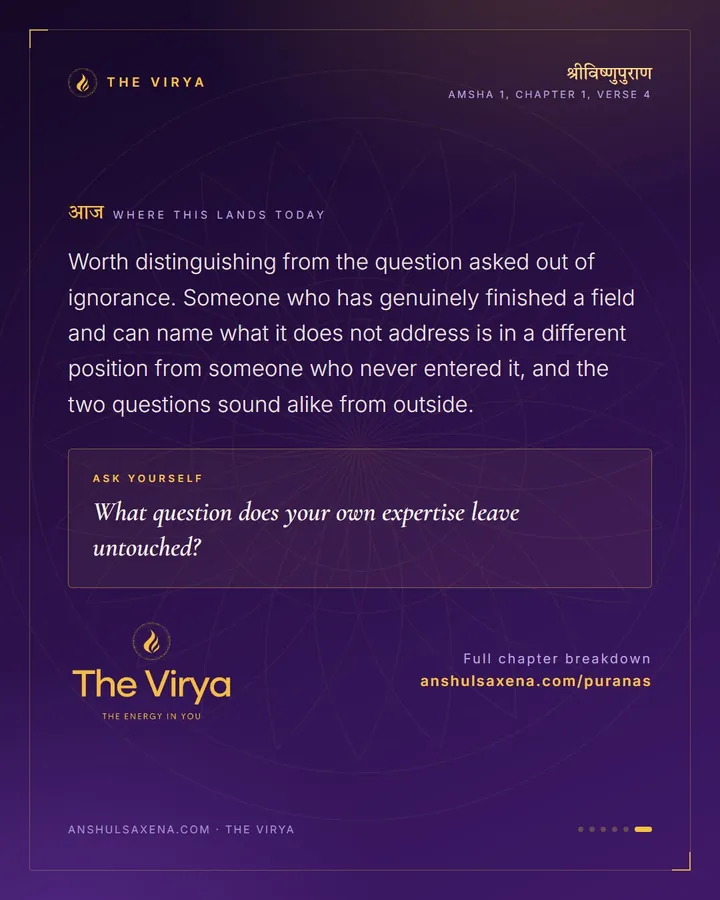 The Question The Book Was Written To Answer, card 6 of 6