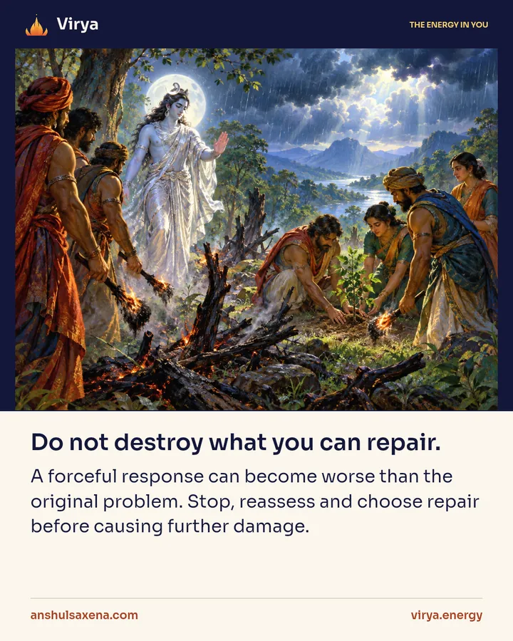 Painting for Do not destroy what you can repair