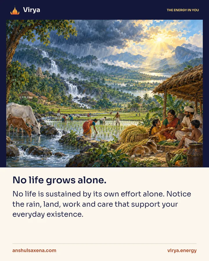 Painting for No life grows alone