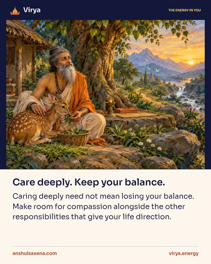 Painting for Care deeply. Keep your balance