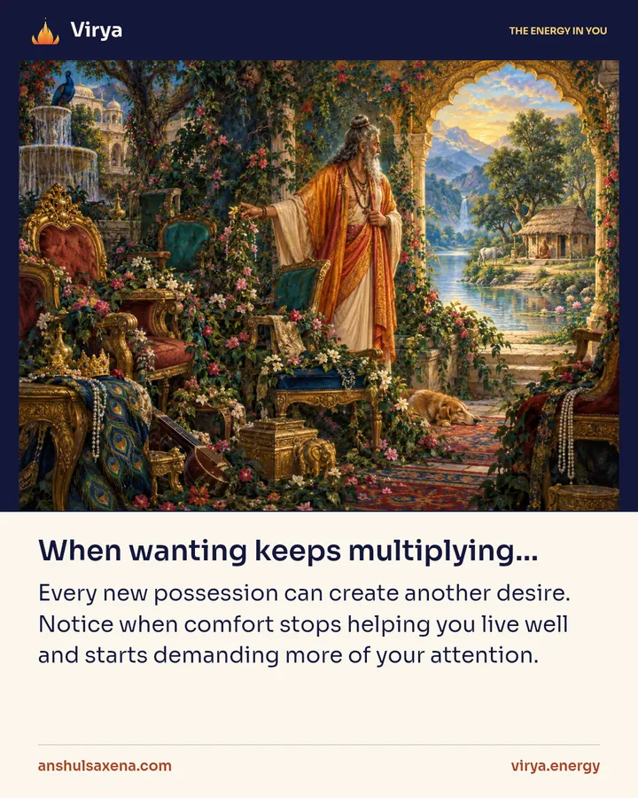 Painting for When wanting keeps multiplying…