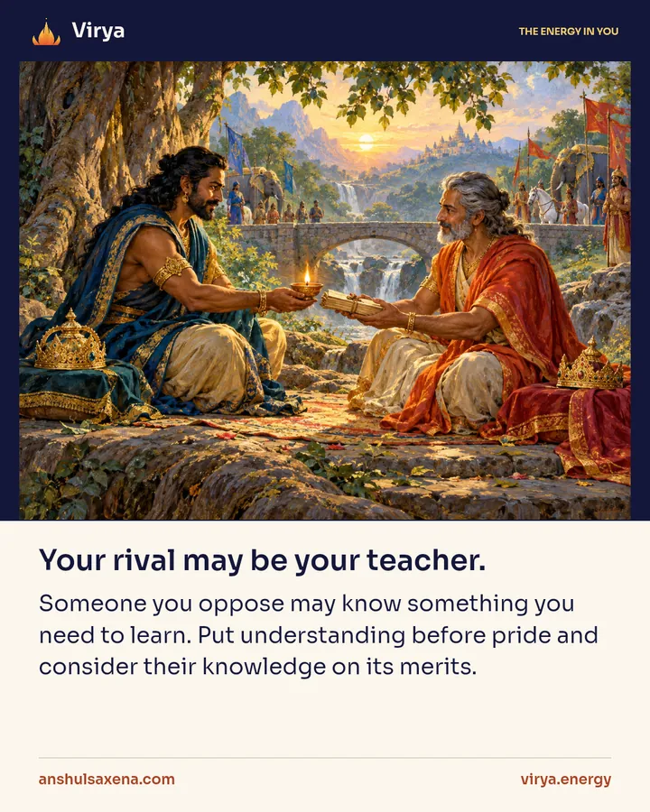 Painting for Your rival may be your teacher