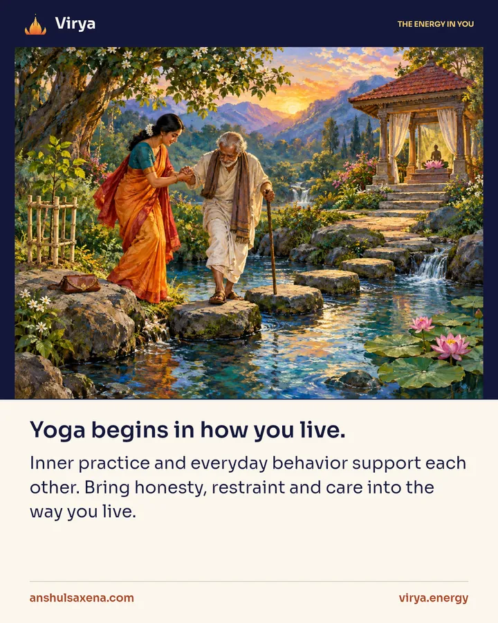 Painting for Yoga begins in how you live