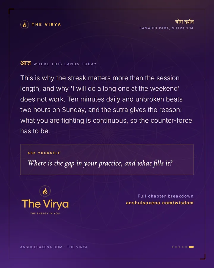 Three Conditions For Practice, card 6 of 6