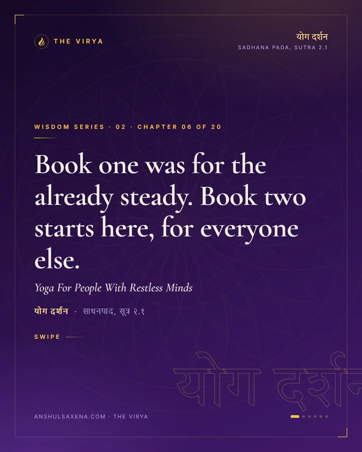 Yoga For People With Restless Minds, card 1 of 6