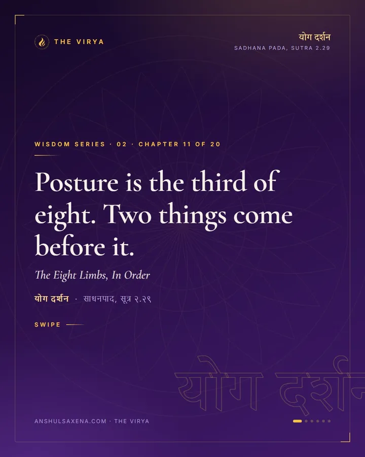 The Eight Limbs, In Order, card 1 of 6