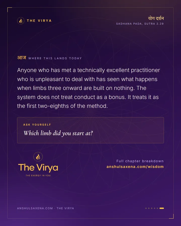 The Eight Limbs, In Order, card 6 of 6