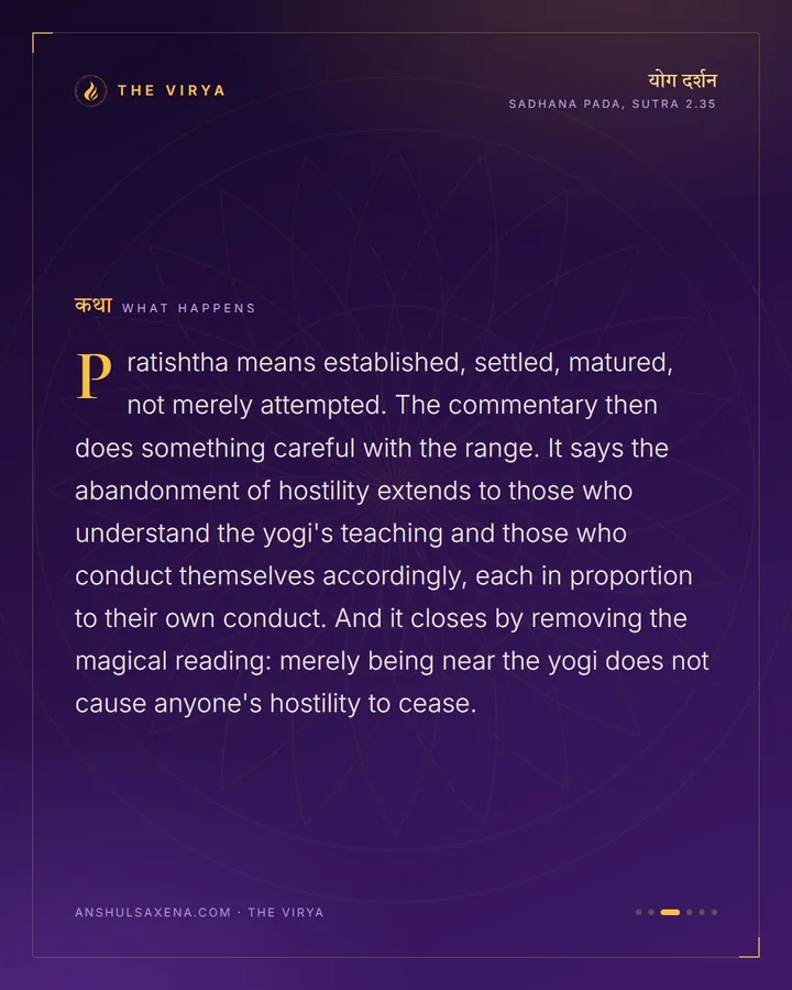 Hostility Stops Near Him, card 3 of 6