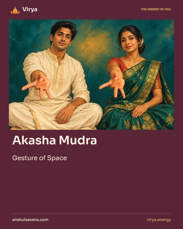 Akasha Mudra. Gesture of Space.