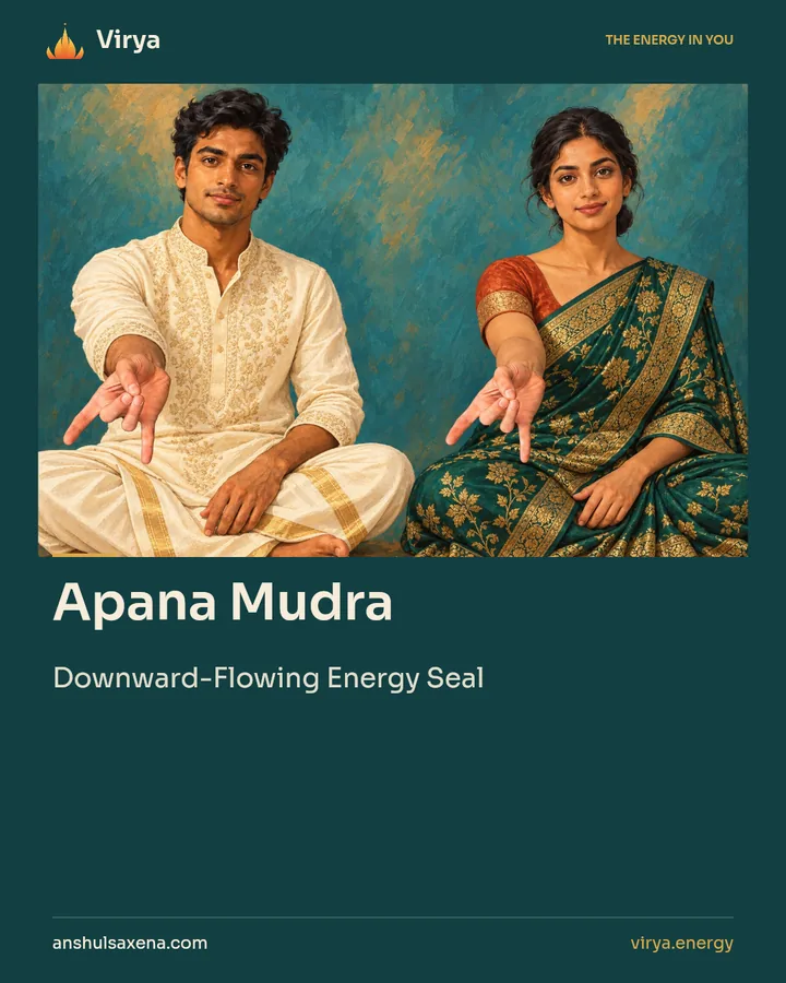 Apana Mudra. Downward-Flowing Energy Seal.