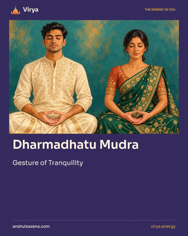Dharmadhatu Mudra. Gesture of Tranquility.