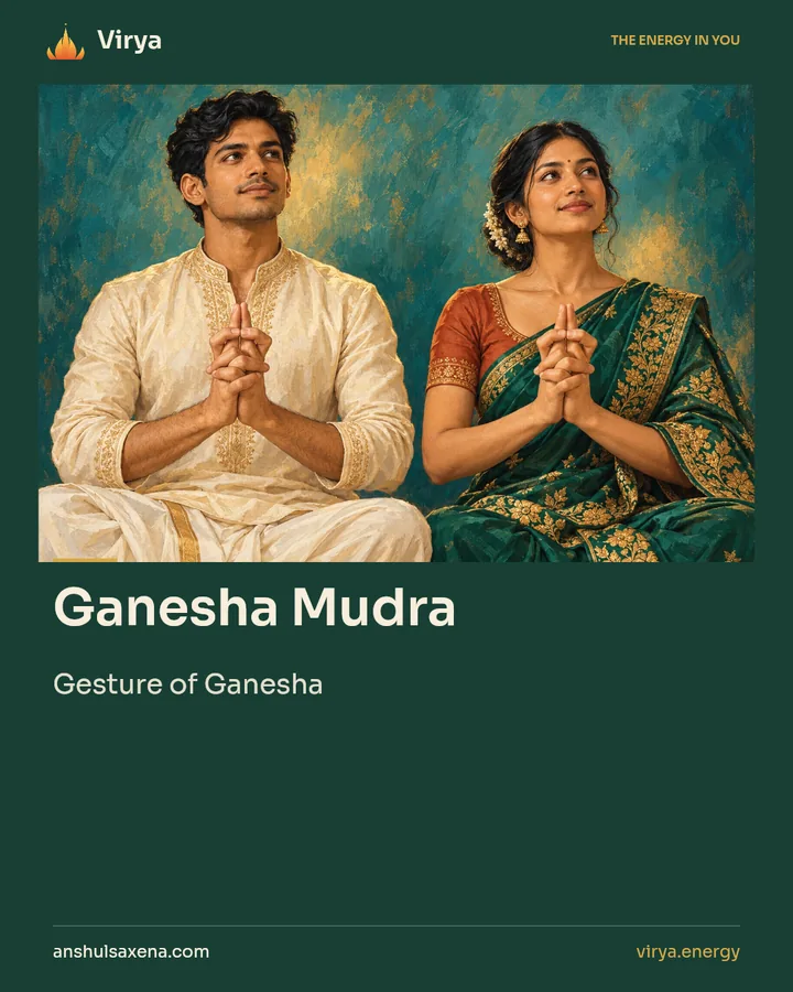 Ganesha Mudra. Gesture of Ganesha.