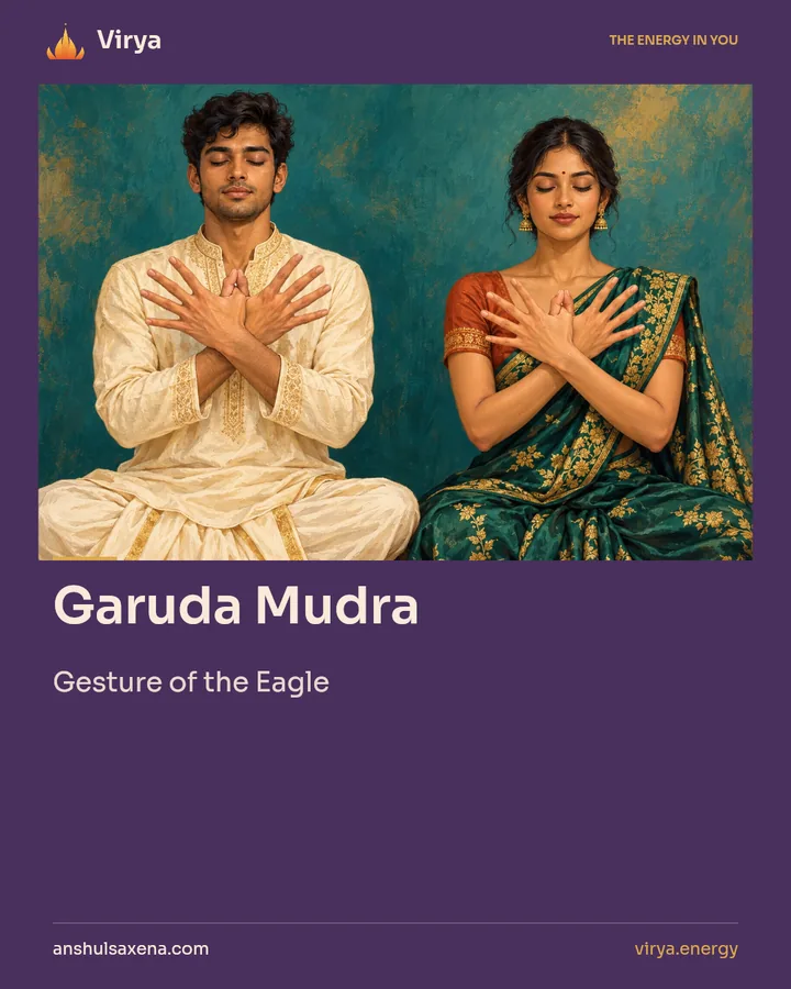Garuda Mudra. Gesture of the Eagle.