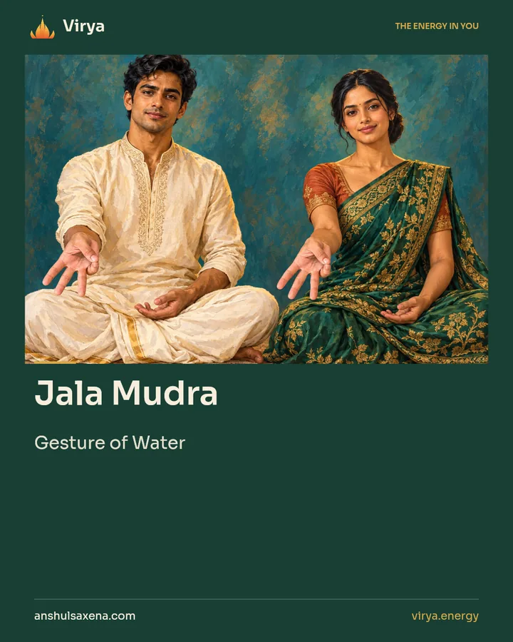 Jala Mudra. Gesture of Water.