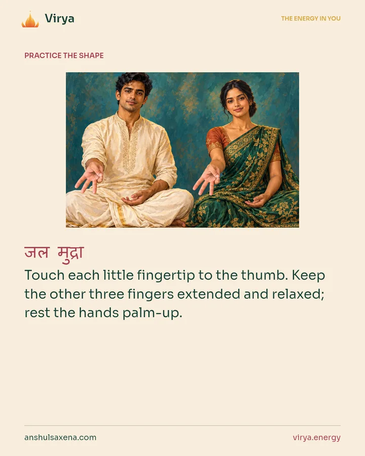 HOW TO PRACTICE. Touch each little fingertip to the thumb. Keep the other three fingers extended and relaxed; rest the hands palm-up.