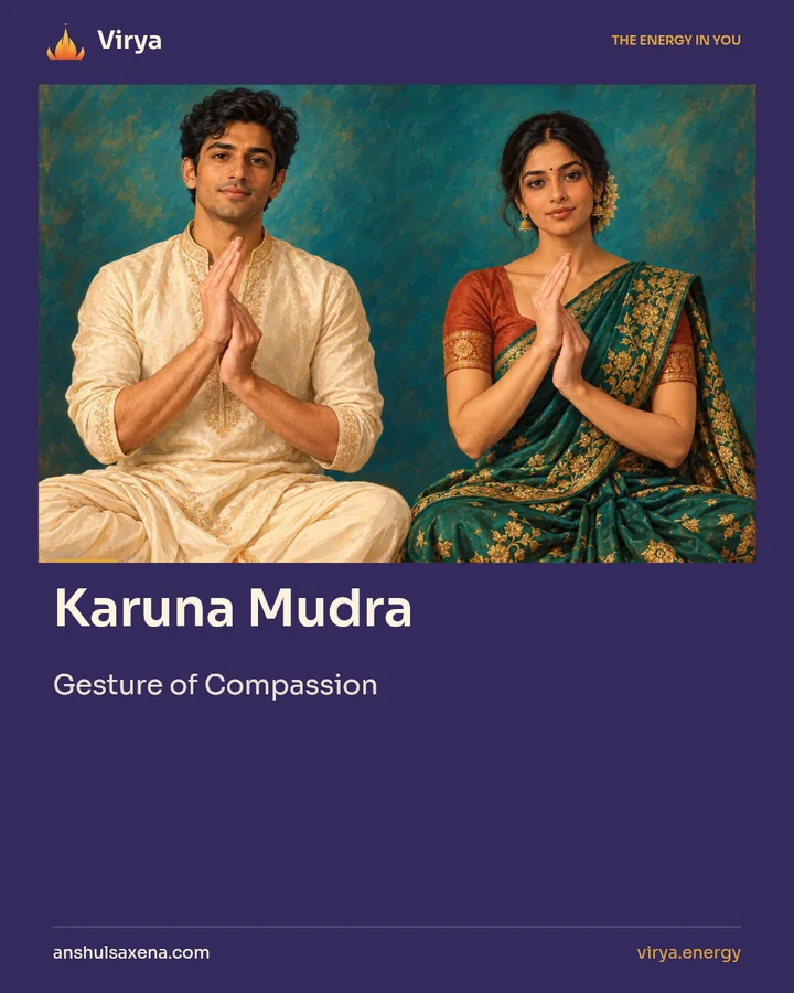 Karuna Mudra. Gesture of Compassion.