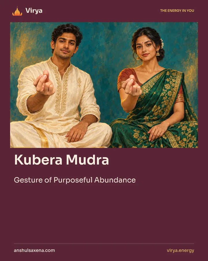 Kubera Mudra. Gesture of Purposeful Abundance.