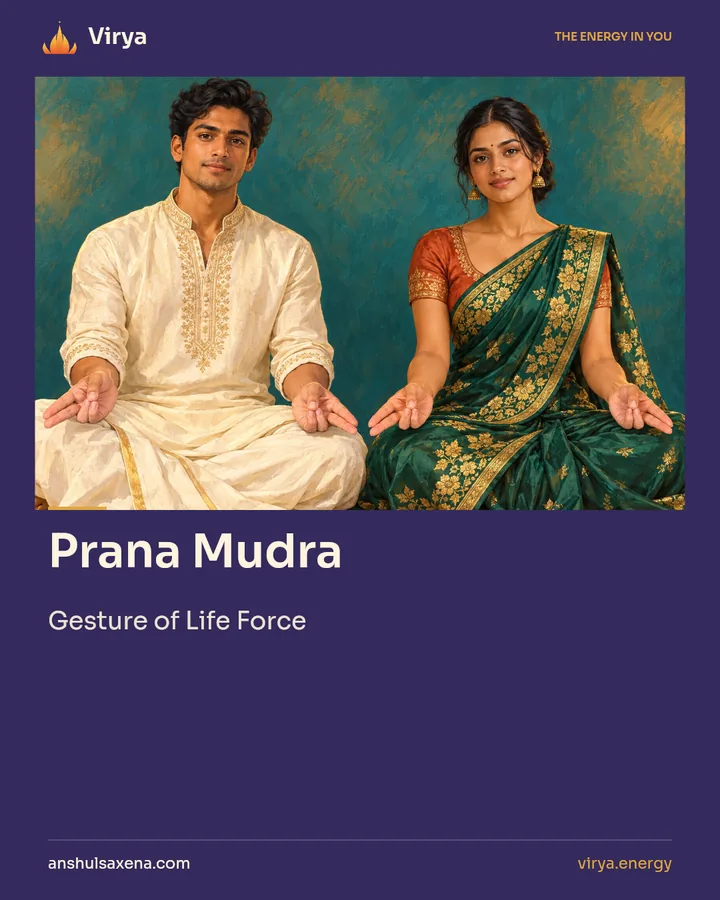 Prana Mudra. Gesture of Life Force.