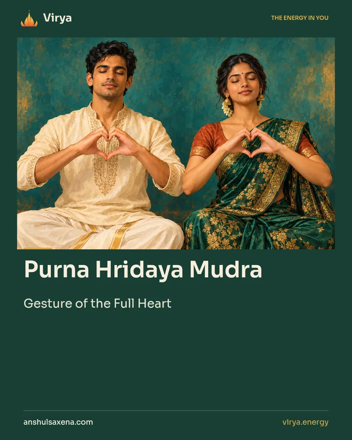 Purna Hridaya Mudra. Gesture of the Full Heart.