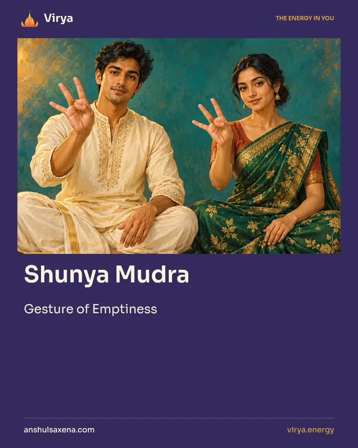 Shunya Mudra. Gesture of Emptiness.