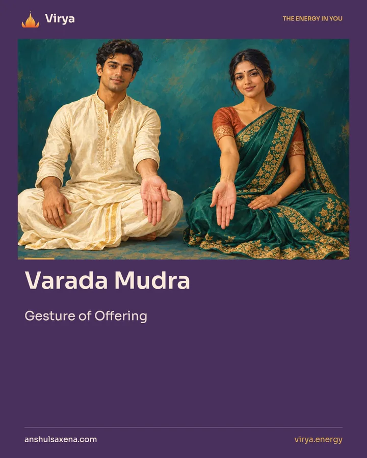 Varada Mudra. Gesture of Offering.